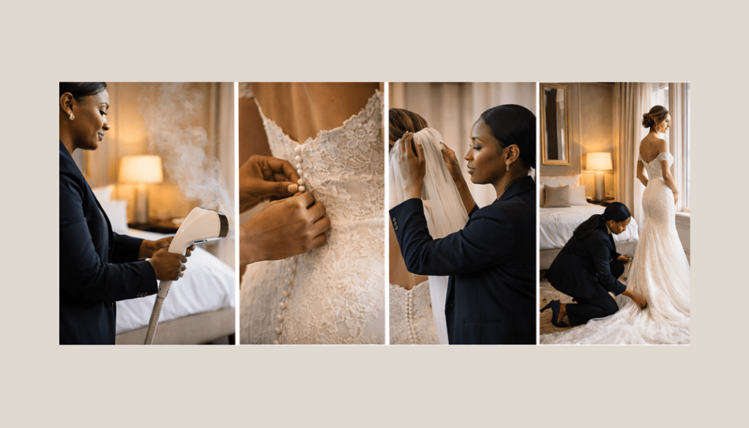 Can Someone Steam My Wedding Dress at the Hotel? | London Bridal Steaming Service