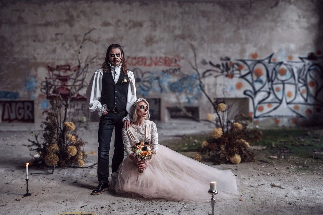 Gothic wedded couple