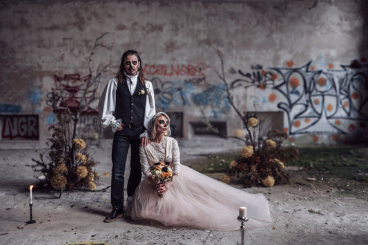 Gothic wedded couple