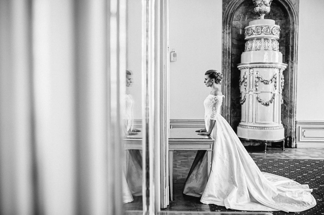 Bridal dresser | The Ritz London preparing wedding gown