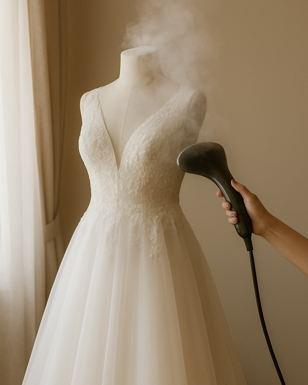 WEDDING DRESS STEAMING | Brides who want their gown professionally prepared