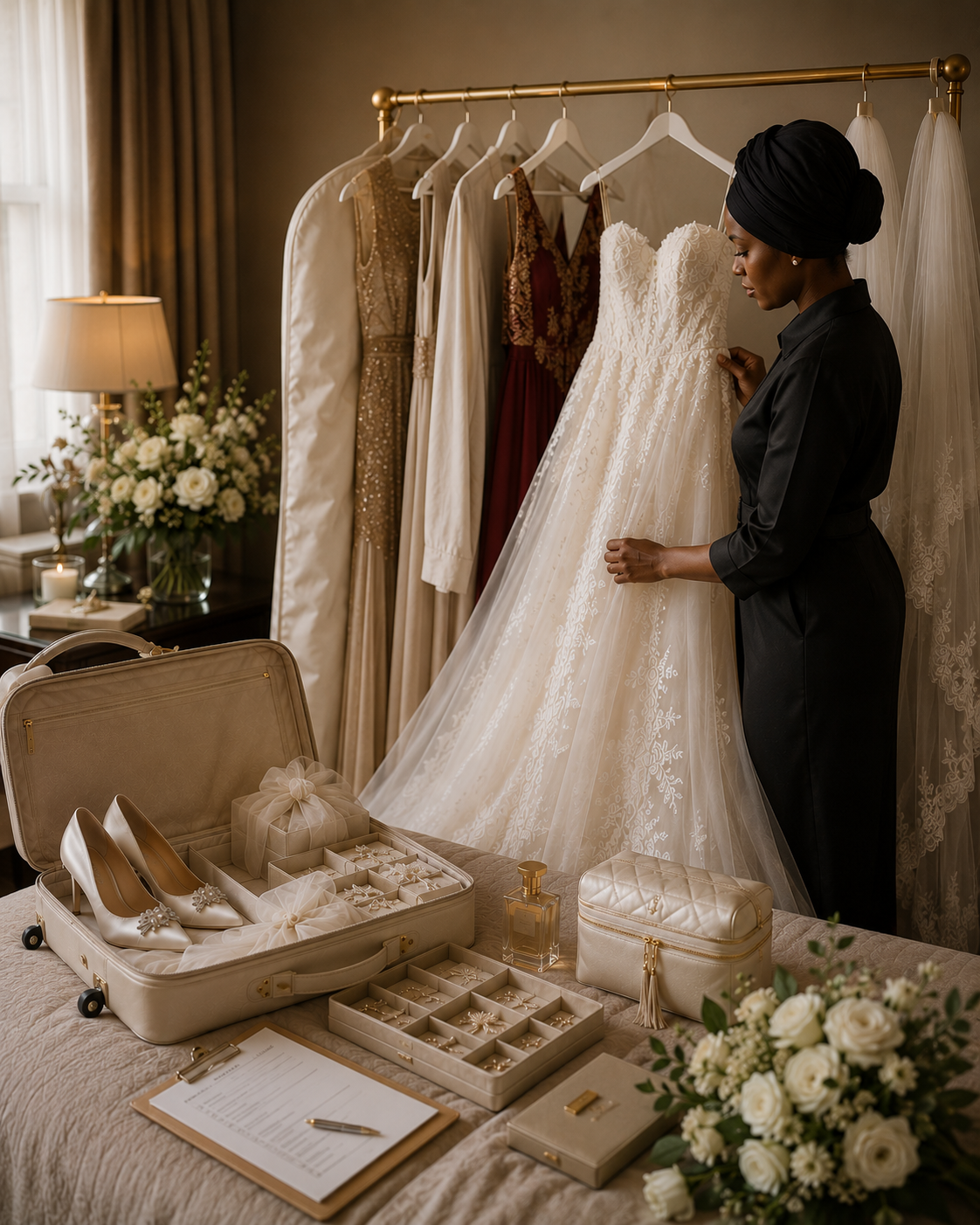 THE FULL WEDDING WARDROBE MANAGEMENT PACKAGE