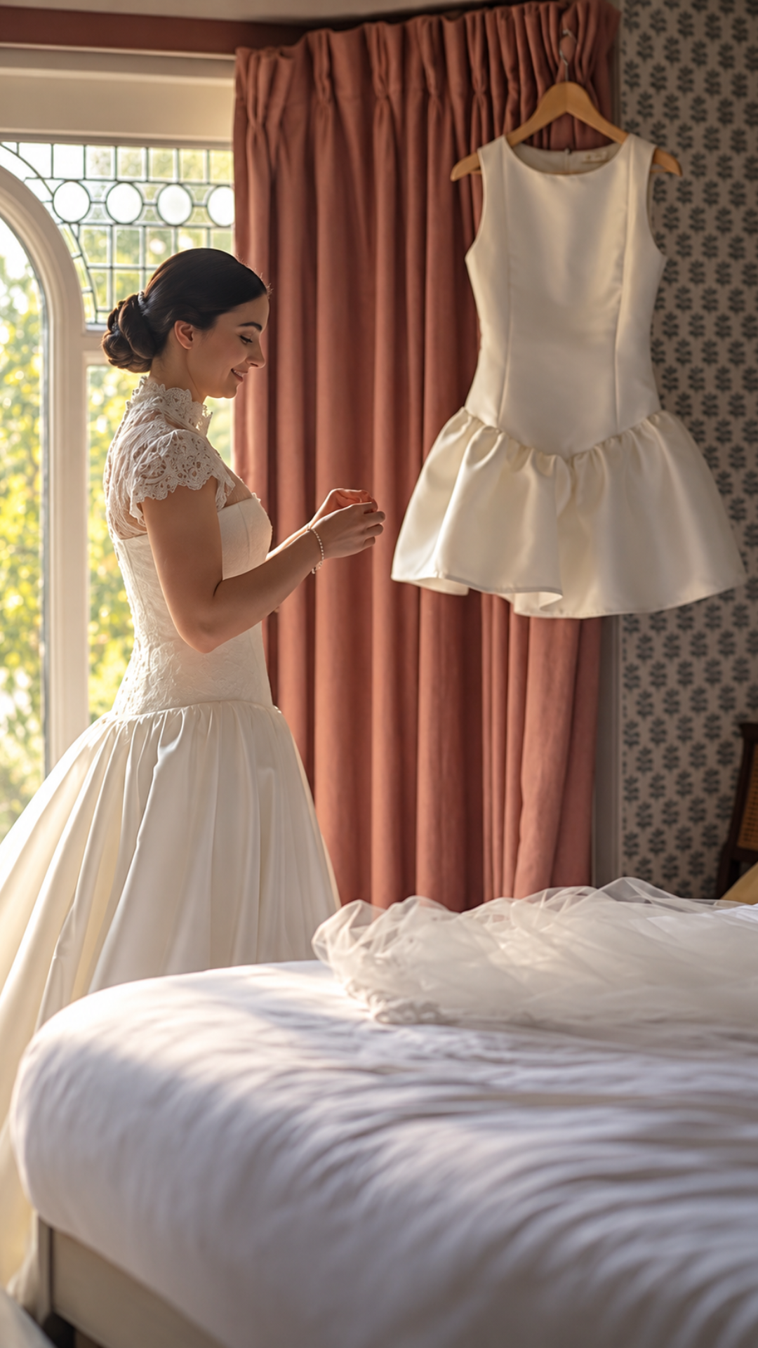 WEDDING DAY DRESSING SECOND LOOK SERVICE | Includes bustle wedding dress
