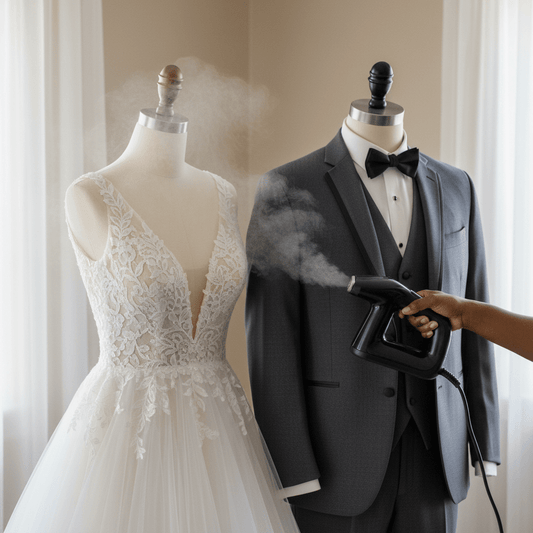 Mobile wedding dress steaming service London